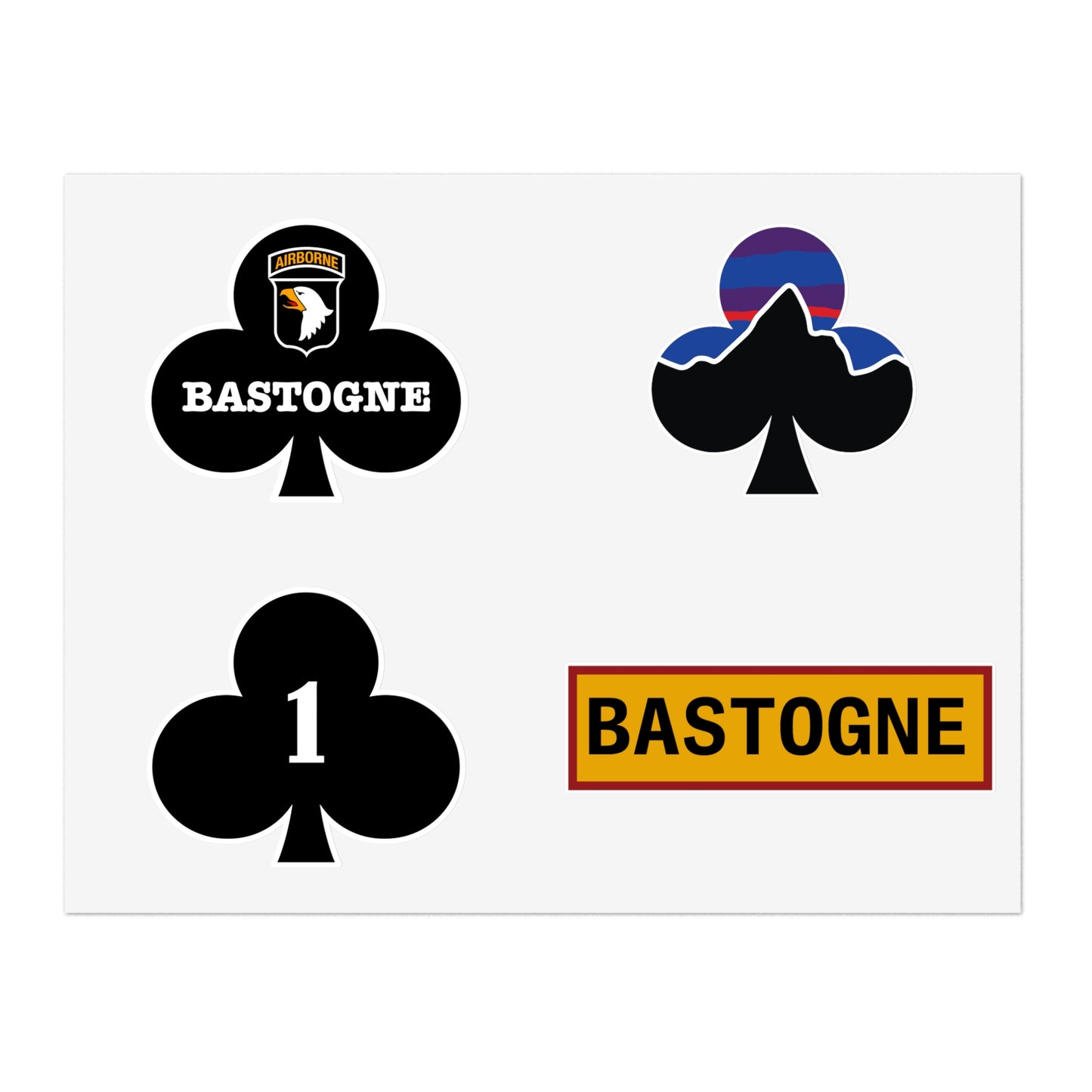 Bastogne Indoor Sticker Sheets