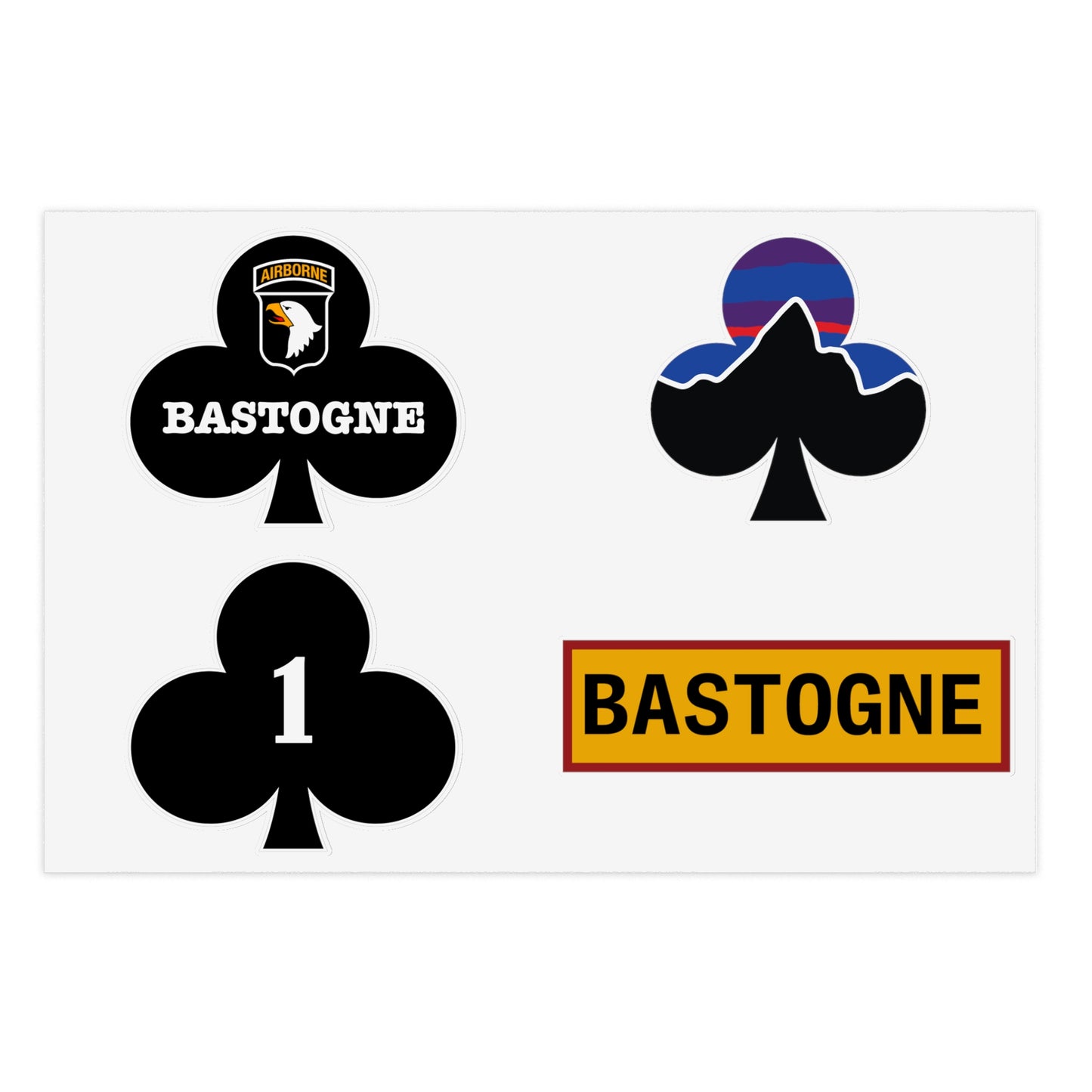 Bastogne Indoor Sticker Sheets